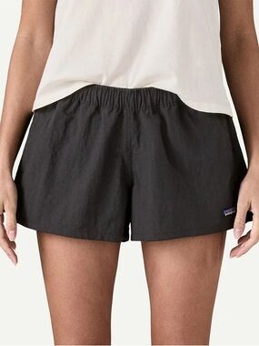 Patagonia Black Women's Athletic Shorts with Elastic Waist